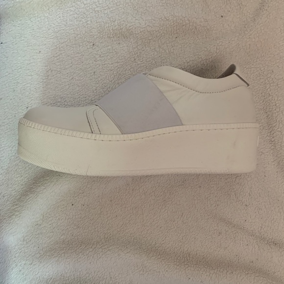 Italian Leather Platform Sneakers - Picture 2 of 6